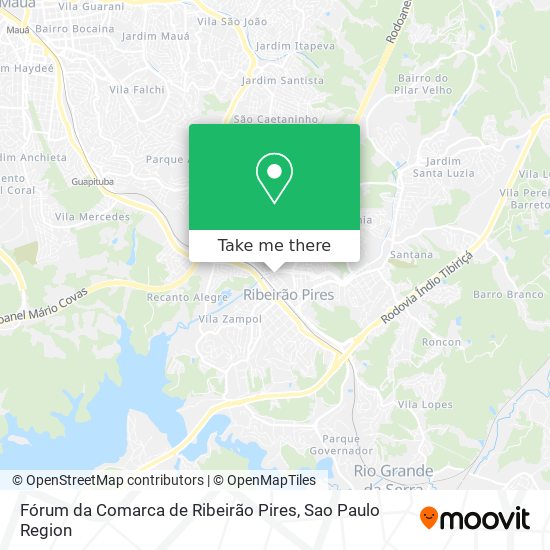 Fórum da Comarca de Ribeirão Pires map