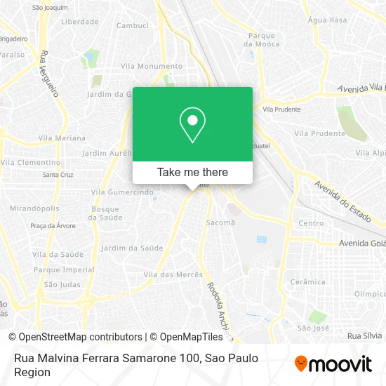 Rua Malvina Ferrara Samarone 100 map