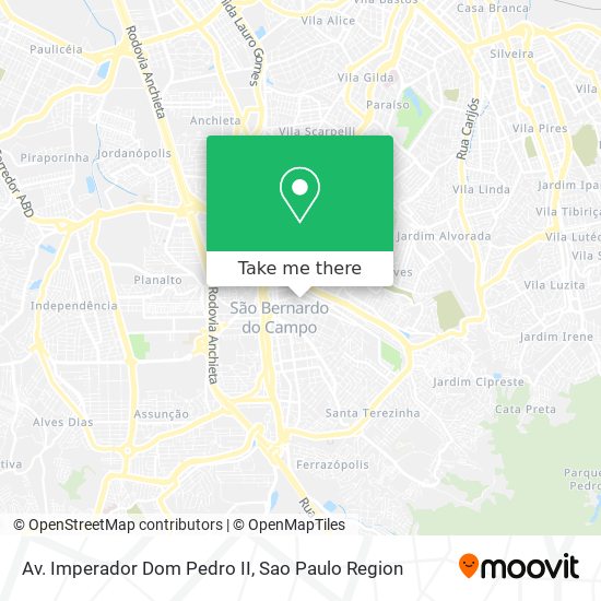 Mapa Av. Imperador Dom Pedro II