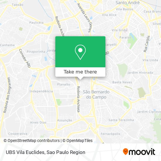 UBS Vila Euclides map