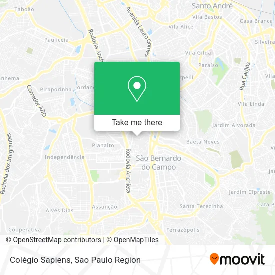 Colégio Sapiens map