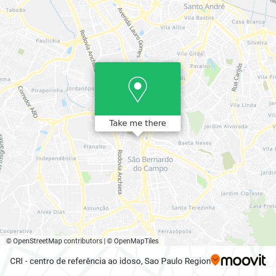 CRI - centro de referência ao idoso map