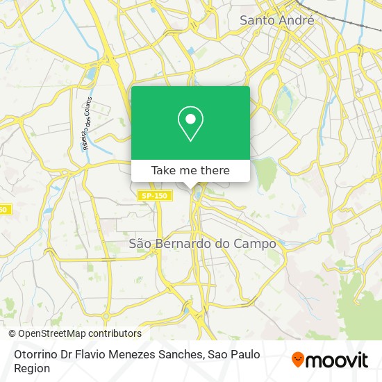 Otorrino Dr Flavio Menezes Sanches map