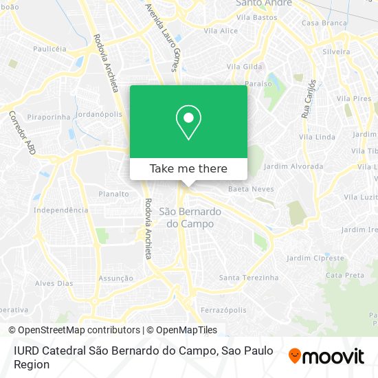 IURD Catedral São Bernardo do Campo map