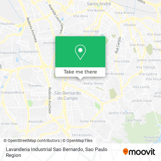 Lavanderia Industrial Sao Bernardo map