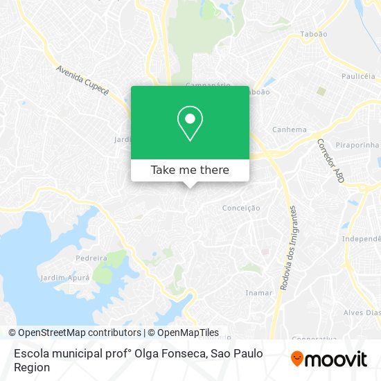 Mapa Escola municipal prof° Olga Fonseca