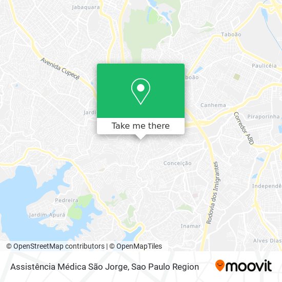 Assistência Médica São Jorge map