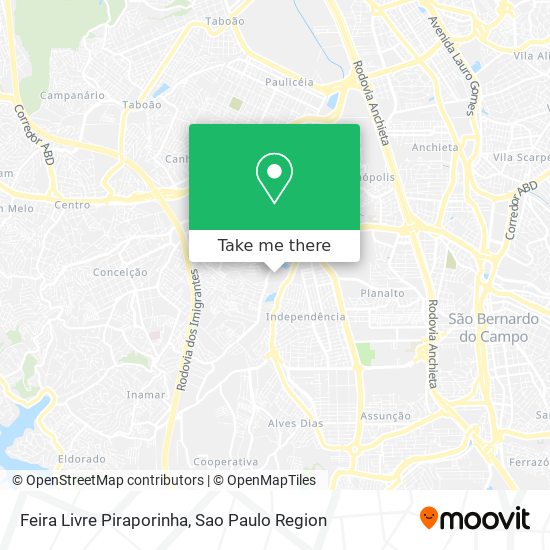 Feira Livre Piraporinha map