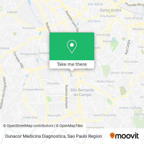 Dunacor Medicina Diagnostica map