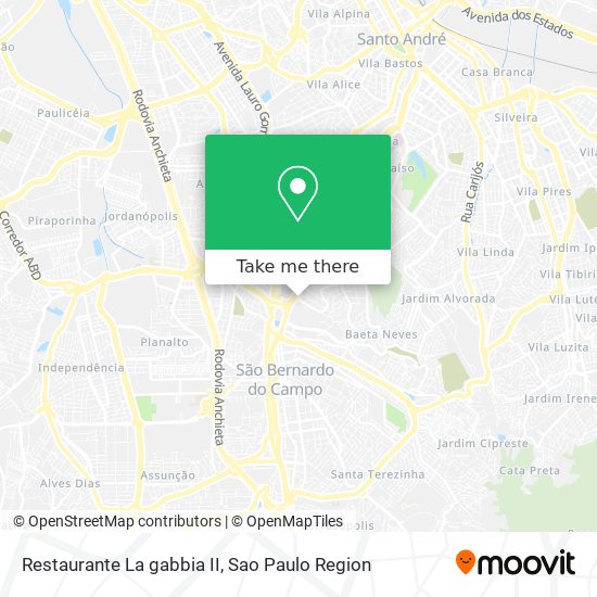 Restaurante La gabbia II map