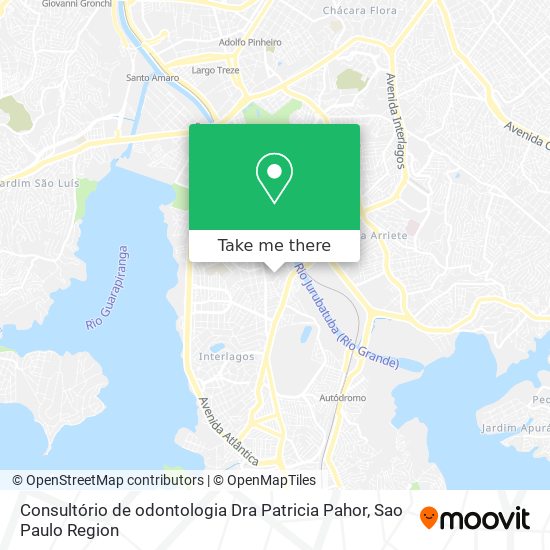 Mapa Consultório de odontologia Dra Patricia Pahor