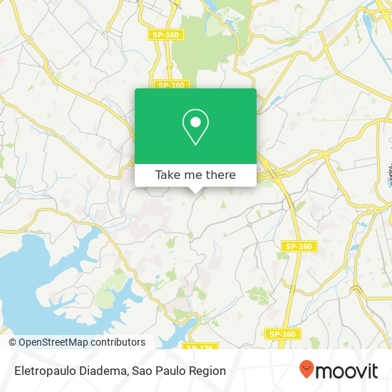 Eletropaulo Diadema map