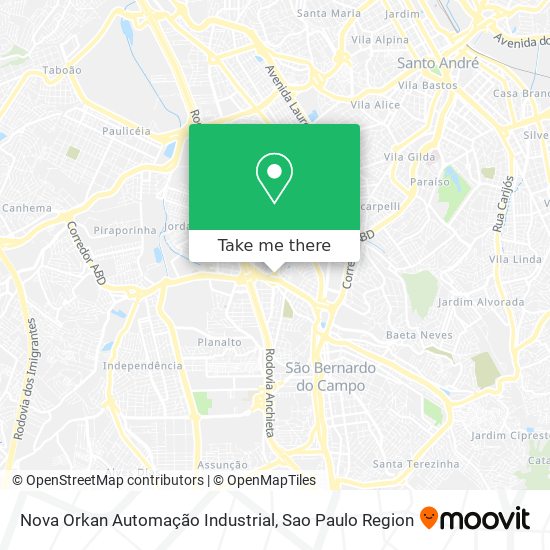 Nova Orkan Automação Industrial map
