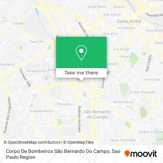 Corpo De Bombeiros São Bernardo Do Campo map