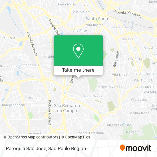 Paroquia São José map