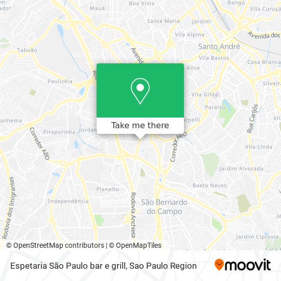 Espetaria São Paulo bar e grill map