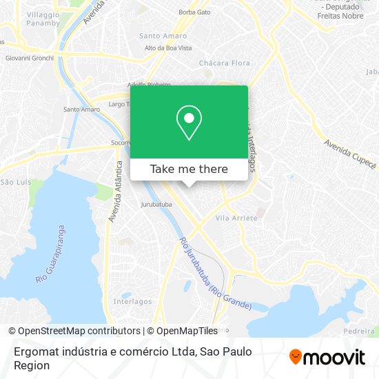 Mapa Ergomat indústria e comércio Ltda