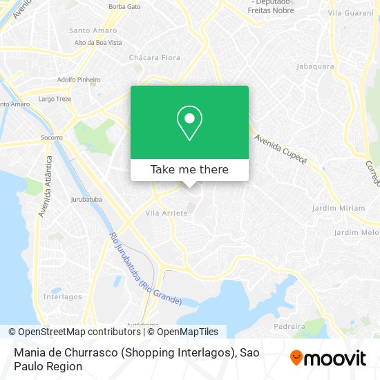 Mapa Mania de Churrasco (Shopping Interlagos)