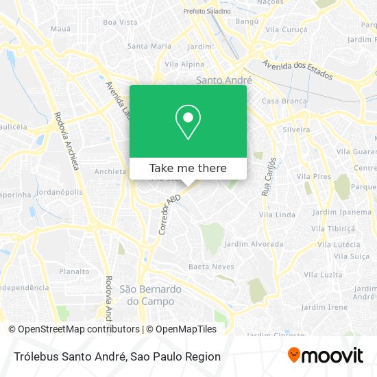 Trólebus Santo André map