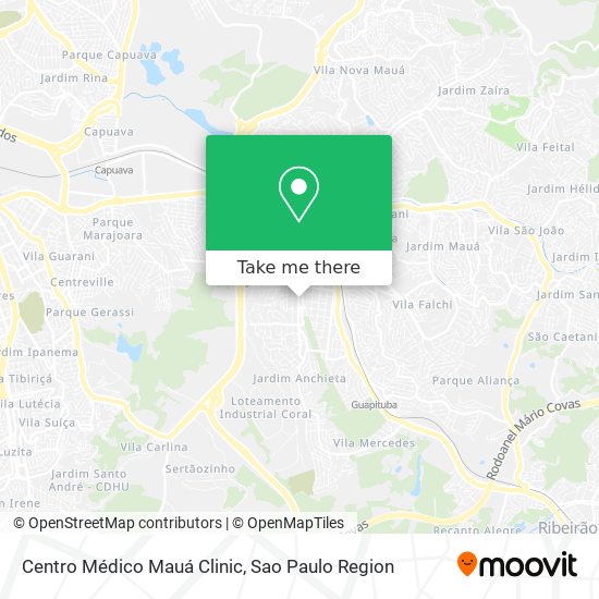 Mapa Centro Médico Mauá Clinic