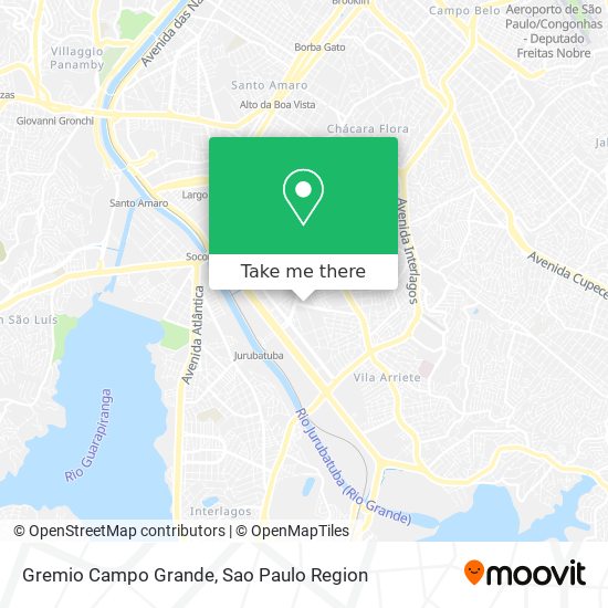 Mapa Gremio Campo Grande