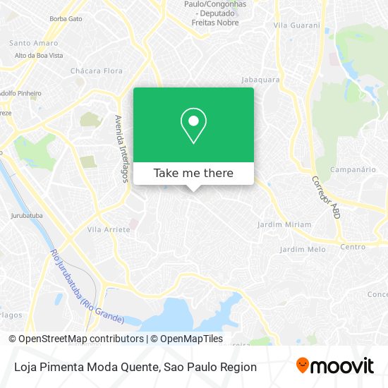 Mapa Loja Pimenta Moda Quente