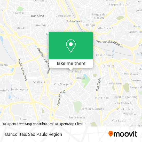 Banco Itaú map