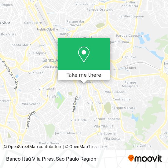 Banco Itaú Vila Pires map