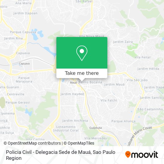 Policia Civil - Delegacia Sede de Mauá map