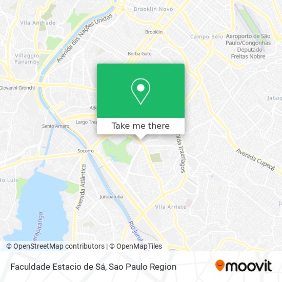 Mapa Faculdade Estacio de Sá