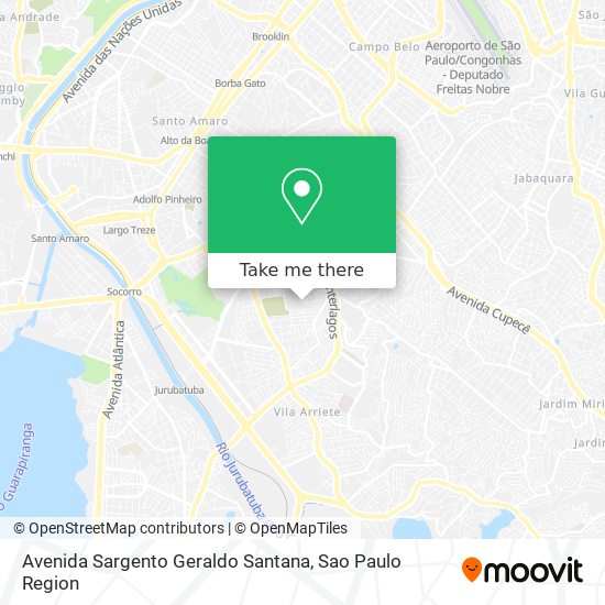 Mapa Avenida Sargento Geraldo Santana