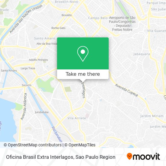 Mapa Oficina Brasil Extra Interlagos