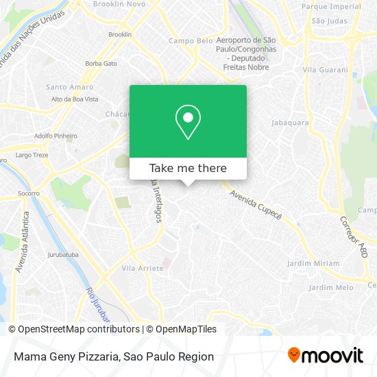 Mapa Mama Geny Pizzaria