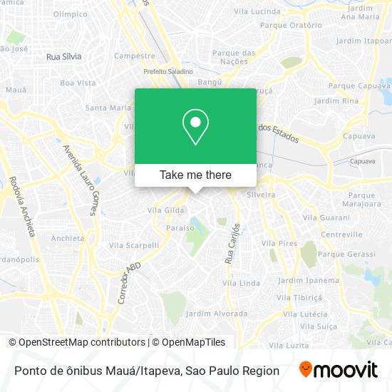 Ponto de ônibus Mauá/Itapeva map