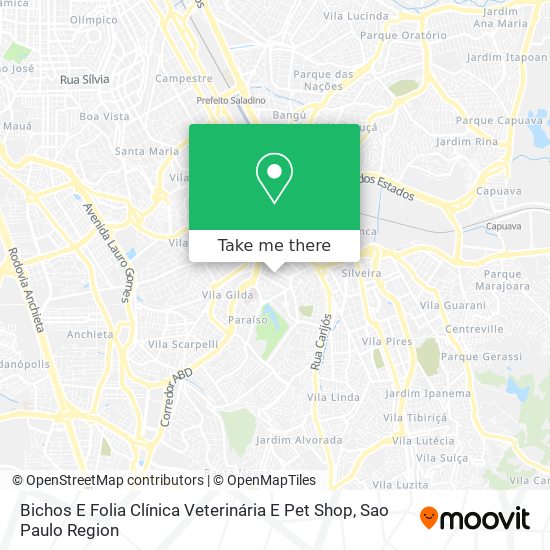 Mapa Bichos E Folia Clínica Veterinária E Pet Shop