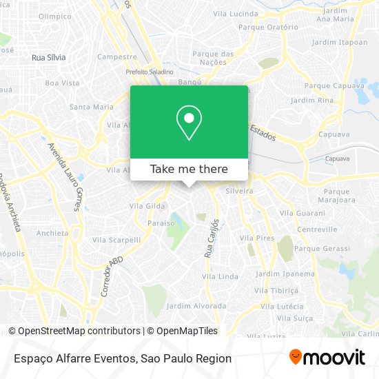 Espaço Alfarre Eventos map