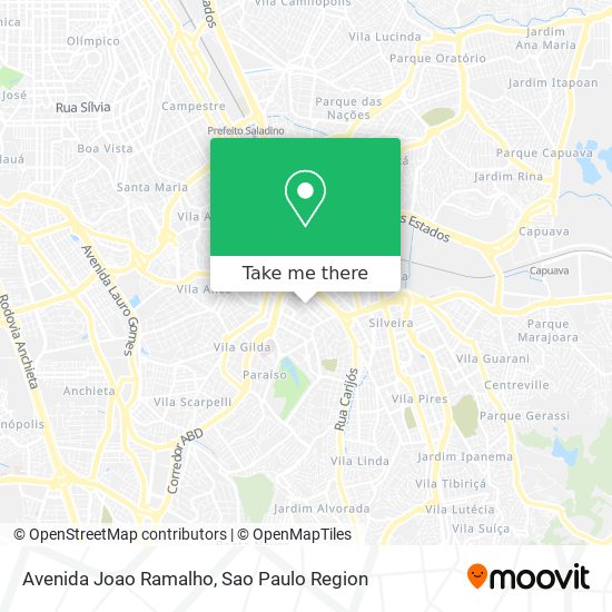 Mapa Avenida Joao Ramalho