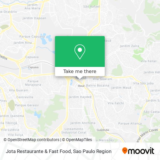 Mapa Jota Restaurante & Fast Food