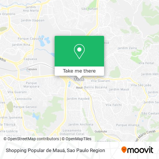 Shopping Popular de Mauá map