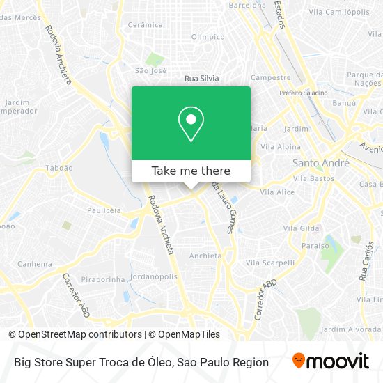 Big Store Super Troca de Óleo map