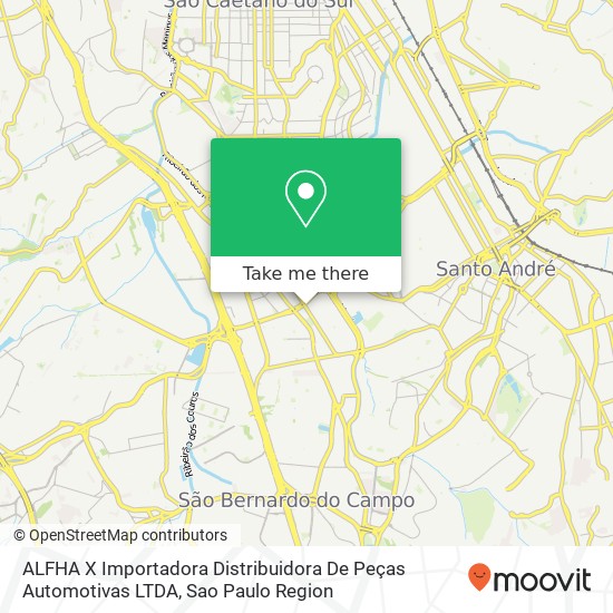 ALFHA X  Importadora Distribuidora De Peças Automotivas LTDA map