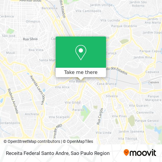 Receita Federal Santo Andre map