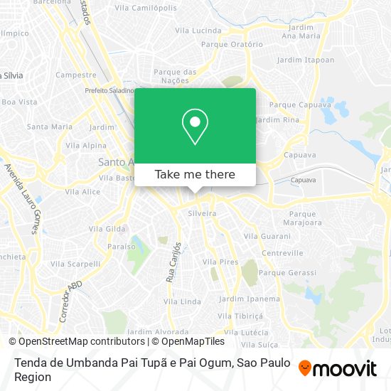 Tenda de Umbanda Pai Tupã e Pai Ogum map