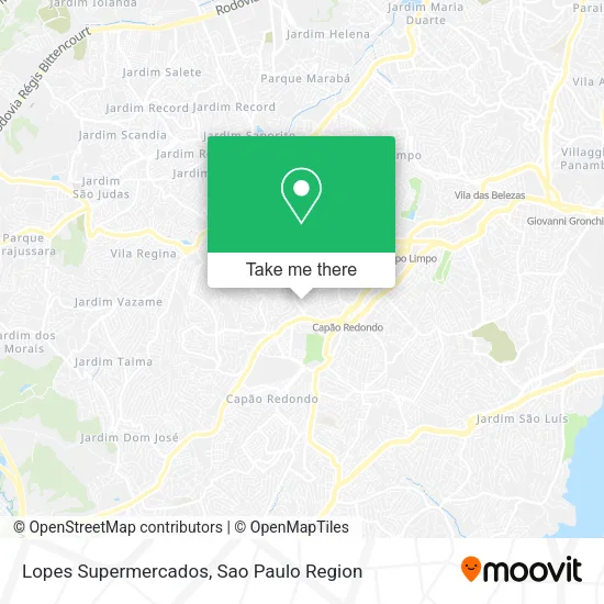 Lopes Supermercados map