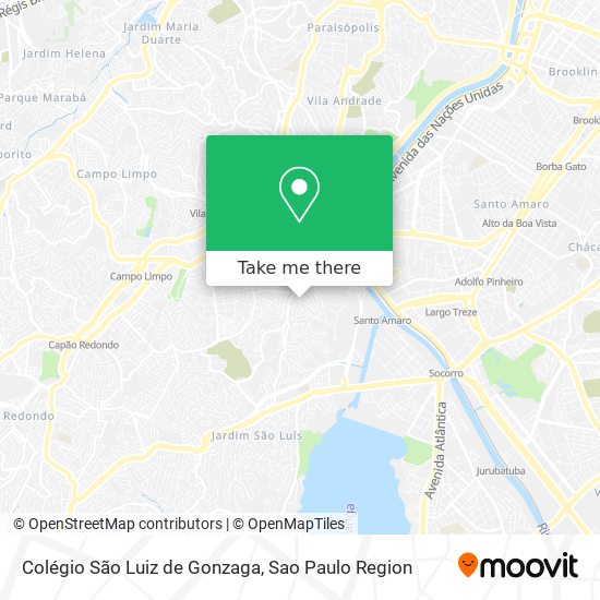Mapa Colégio São Luiz de Gonzaga
