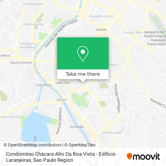 Condomínio Chácara Alto Da Boa Vista - Edificio Laranjeiras map