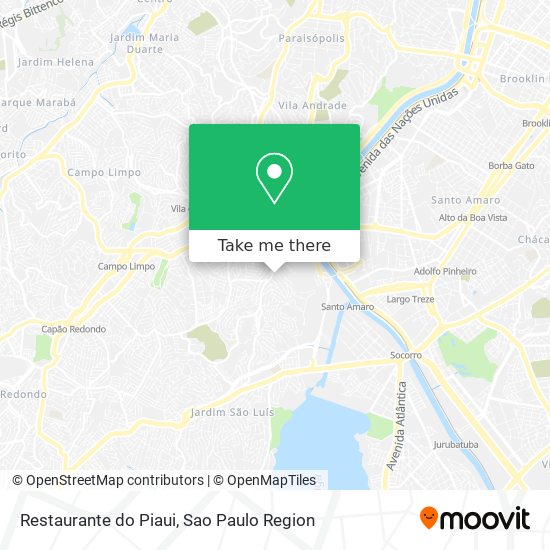 Mapa Restaurante do Piaui