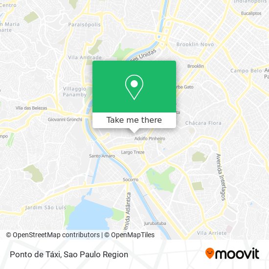 Mapa Ponto de Táxi