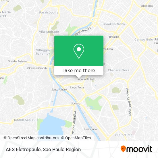 AES Eletropaulo map