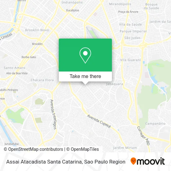 Assai Atacadista Santa Catarina map